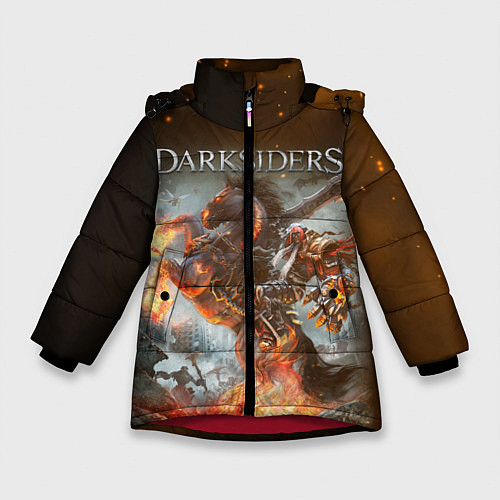 Зимняя куртка для девочки Darksiders Z / 3D-Красный – фото 1