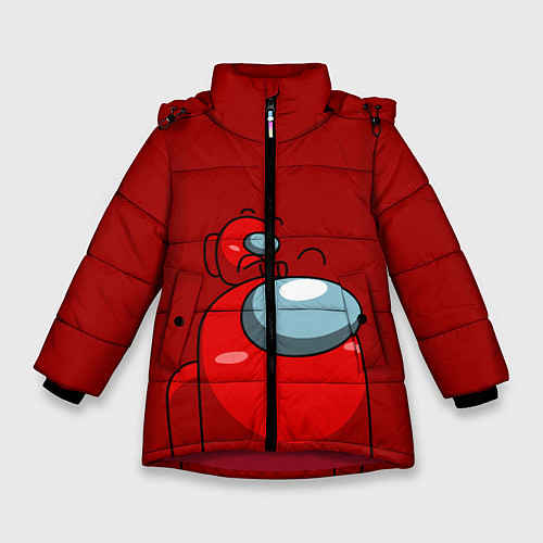 Зимняя куртка для девочки МИМИ АМОНГ АС / 3D-Красный – фото 1