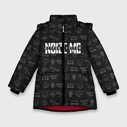 Куртка зимняя для девочки Noize MC, цвет: 3D-красный
