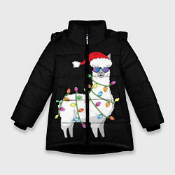 Зимняя куртка для девочки Рождественская Лама