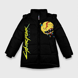 Куртка зимняя для девочки V s favorite T-shirt, цвет: 3D-черный