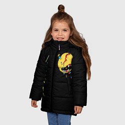 Куртка зимняя для девочки V s favorite T-shirt, цвет: 3D-черный — фото 2