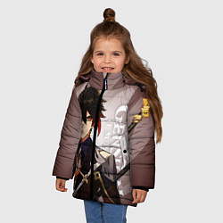 Куртка зимняя для девочки GENSHIN IMPACT, ЧЖУН ЛИ, цвет: 3D-черный — фото 2