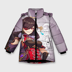 Куртка зимняя для девочки GENSHIN IMPACT, БЭЙ ДОУ, цвет: 3D-черный