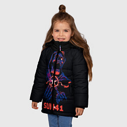 Куртка зимняя для девочки Sum 41 череп, цвет: 3D-черный — фото 2
