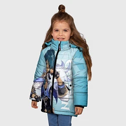 Куртка зимняя для девочки GENSHIN IMPACT, КЭЙА, цвет: 3D-красный — фото 2