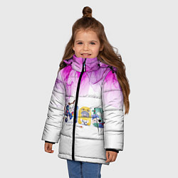 Куртка зимняя для девочки Xmas, цвет: 3D-черный — фото 2