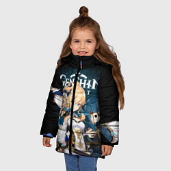 Куртка зимняя для девочки GENSHIN IMPACT, цвет: 3D-светло-серый — фото 2