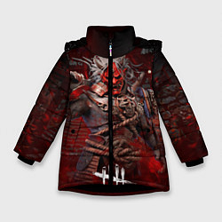 Куртка зимняя для девочки Dead by daylight, цвет: 3D-черный