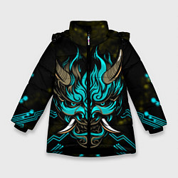 Куртка зимняя для девочки SAMURAI CYBERPUNK 2077, цвет: 3D-черный