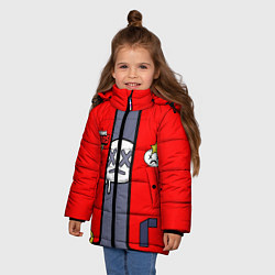 Куртка зимняя для девочки Brawl Stars Edgar косплей, цвет: 3D-светло-серый — фото 2