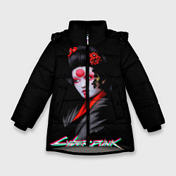 Куртка зимняя для девочки CYBERPUNK 2077 JAPAN, цвет: 3D-светло-серый