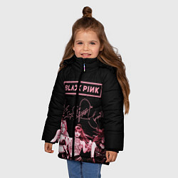 Куртка зимняя для девочки BLACKPINK цвета 3D-черный — фото 2