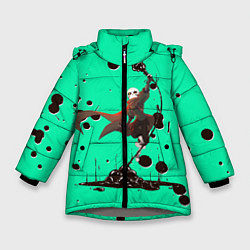 Куртка зимняя для девочки Undertale, цвет: 3D-светло-серый