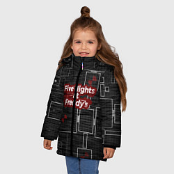 Куртка зимняя для девочки Five Nights At Freddy, цвет: 3D-черный — фото 2