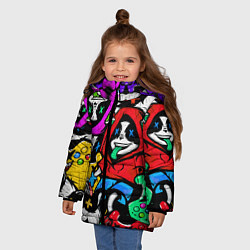 Куртка зимняя для девочки Play, цвет: 3D-красный — фото 2