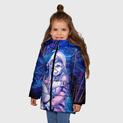 Куртка зимняя для девочки Danganronpa, цвет: 3D-черный — фото 2