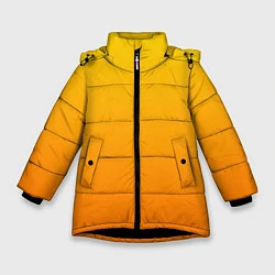Зимняя куртка для девочки Оранжевый градиент