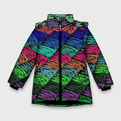 Куртка зимняя для девочки МОРСКОЙ ДОМИНАНТ, цвет: 3D-черный