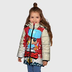 Куртка зимняя для девочки Brawl Stars - Ronin Ruffs, цвет: 3D-светло-серый — фото 2