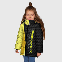 Куртка зимняя для девочки Cyberpunk 2077 Exclusive S, цвет: 3D-светло-серый — фото 2
