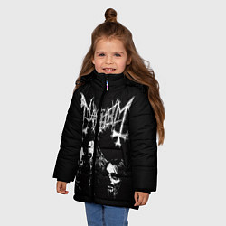 Куртка зимняя для девочки Mayhem, цвет: 3D-черный — фото 2