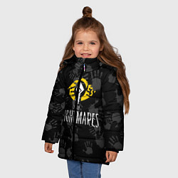 Куртка зимняя для девочки Little Nightmares, цвет: 3D-черный — фото 2