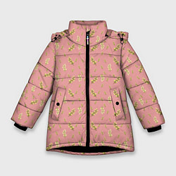 Куртка зимняя для девочки Верба, цвет: 3D-черный