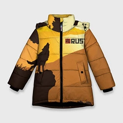Куртка зимняя для девочки Rust, цвет: 3D-черный