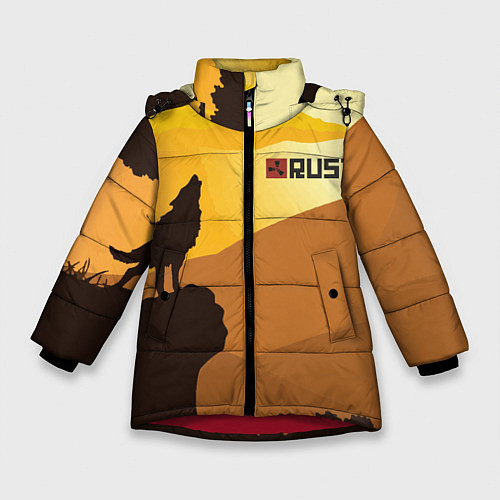 Зимняя куртка для девочки Rust / 3D-Красный – фото 1