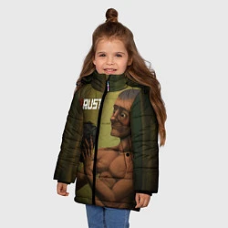 Куртка зимняя для девочки Rust, цвет: 3D-светло-серый — фото 2