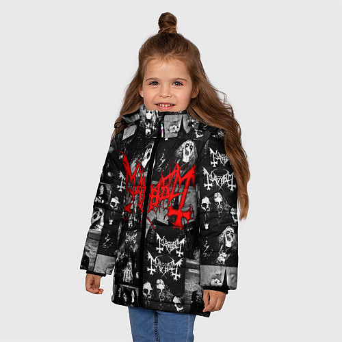 Зимняя куртка для девочки MAYHEM / 3D-Светло-серый – фото 3
