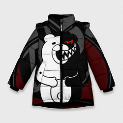 Куртка зимняя для девочки MONOKUMA МОНОКУМА DANGANRO, цвет: 3D-черный