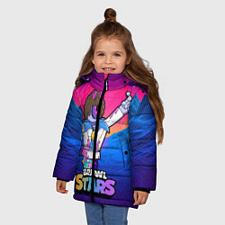 Куртка зимняя для девочки STU DISCO СТУ Brawl Stars, цвет: 3D-черный — фото 2
