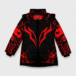 Куртка зимняя для девочки BERSERK БЕРСЕРК, цвет: 3D-черный