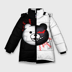 Куртка зимняя для девочки MONOKUMA МОНОКУМА, цвет: 3D-черный