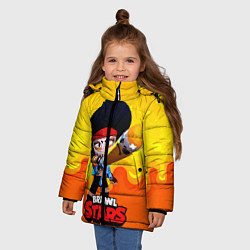 Куртка зимняя для девочки Мстительница Биби BIBILANTE, цвет: 3D-светло-серый — фото 2