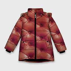 Куртка зимняя для девочки Диванчик, цвет: 3D-черный