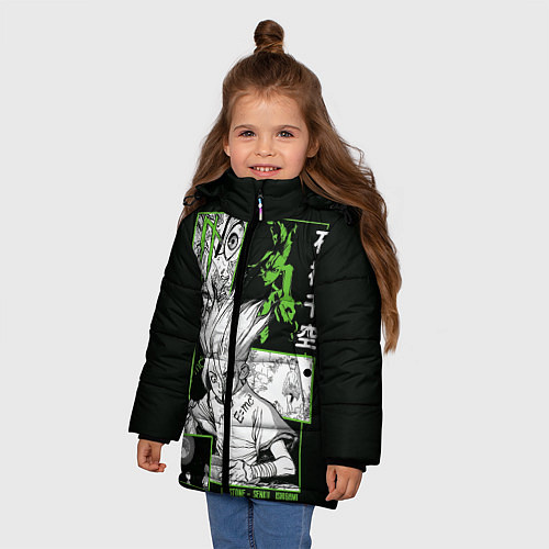 Зимняя куртка для девочки Доктор Стоун Сенку / 3D-Светло-серый – фото 3