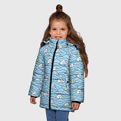 Куртка зимняя для девочки УРУКОДАКИ САКОНДЖИ, цвет: 3D-светло-серый — фото 2
