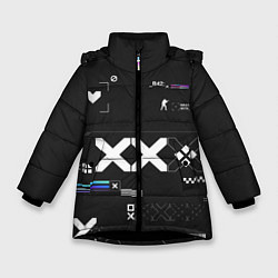 Куртка зимняя для девочки Desert Eagle: Printstream Graphite, цвет: 3D-черный