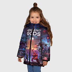 Куртка зимняя для девочки DOOM Eternal: The Ancient Gods, цвет: 3D-черный — фото 2