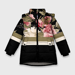 Куртка зимняя для девочки Розы, цвет: 3D-светло-серый