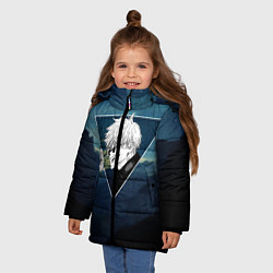 Куртка зимняя для девочки Магическая Битва - Ты плачешь?, цвет: 3D-светло-серый — фото 2