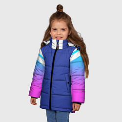 Куртка зимняя для девочки NEON GRADIENT FITNESS UNIFORM, цвет: 3D-черный — фото 2