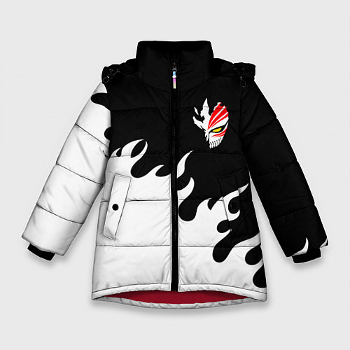 Зимняя куртка для девочки BLEACH FIRE БЛИЧ ОГОНЬ / 3D-Красный – фото 1