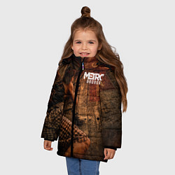 Куртка зимняя для девочки Metro сталкер, цвет: 3D-черный — фото 2