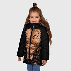 Куртка зимняя для девочки Идеальный Торс, цвет: 3D-черный — фото 2
