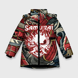 Зимняя куртка для девочки SAMURAI CYBERPUNK NINJA