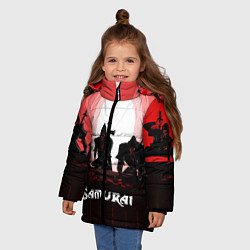 Куртка зимняя для девочки CYBERPUNK SAMURAI 2077, цвет: 3D-черный — фото 2